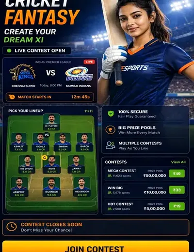 Sgbetgame (sgbet game) fantasy cricket & matchday visual 3